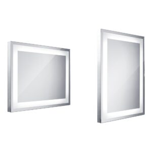 Zrcadlo bez vypínače Nimco 80x60 cm hliník ZP 6001