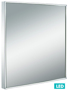 Zrcadlo s LED osvětlením Naturel Iluxit 60x60 cm chrom ZIL6060LED